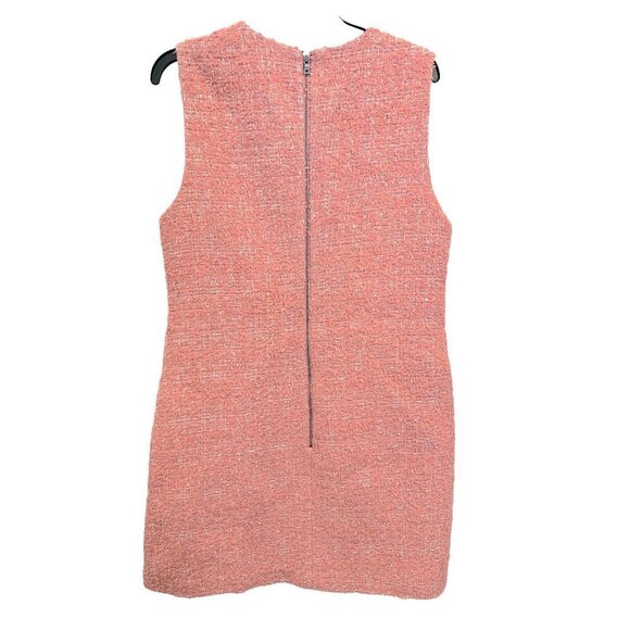 Alice & Olivia Coley Metallic Boucle Square Neck Mini Dress - Picture 8 of 8